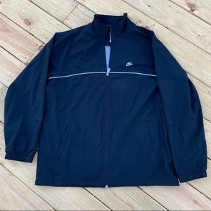 Nike | Black Active Windbreaker Track Zip Up Jacket XL